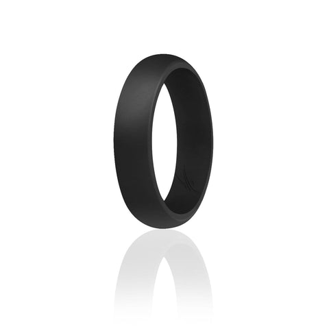 Image of ROQ Womens Dome Style 5.5mm Wide 4 Silicone Ring for Women - Dome Style