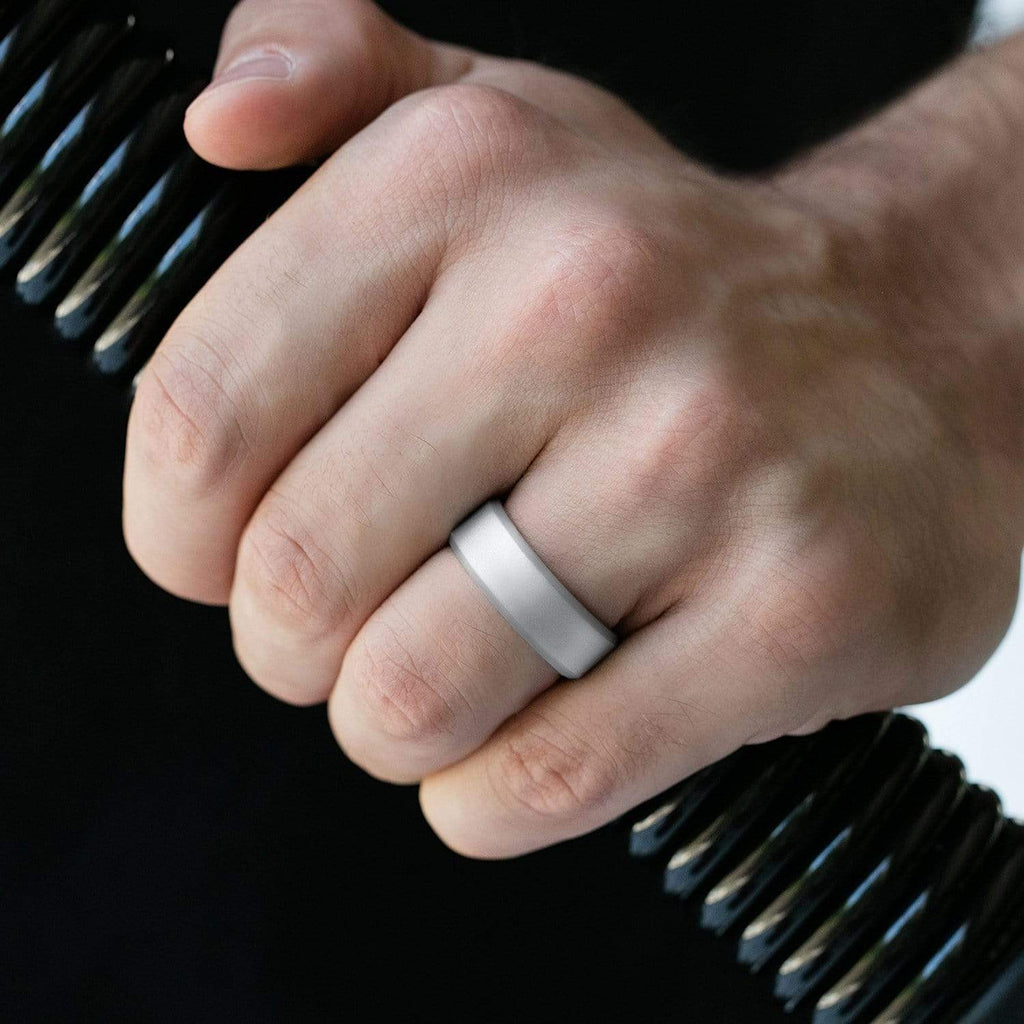 Roq Silicone Rubber Wedding Ring For Women Dome Solid