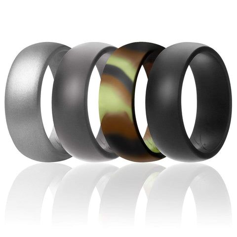 thumbnail image 2 of Safety Silicone Wedding Bands ROQ 4-Pack Silicone Wedding Rings 2 of 12