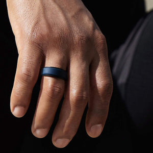 4 Pack - Silicone Ring for Men - Step Edge Duo Collection