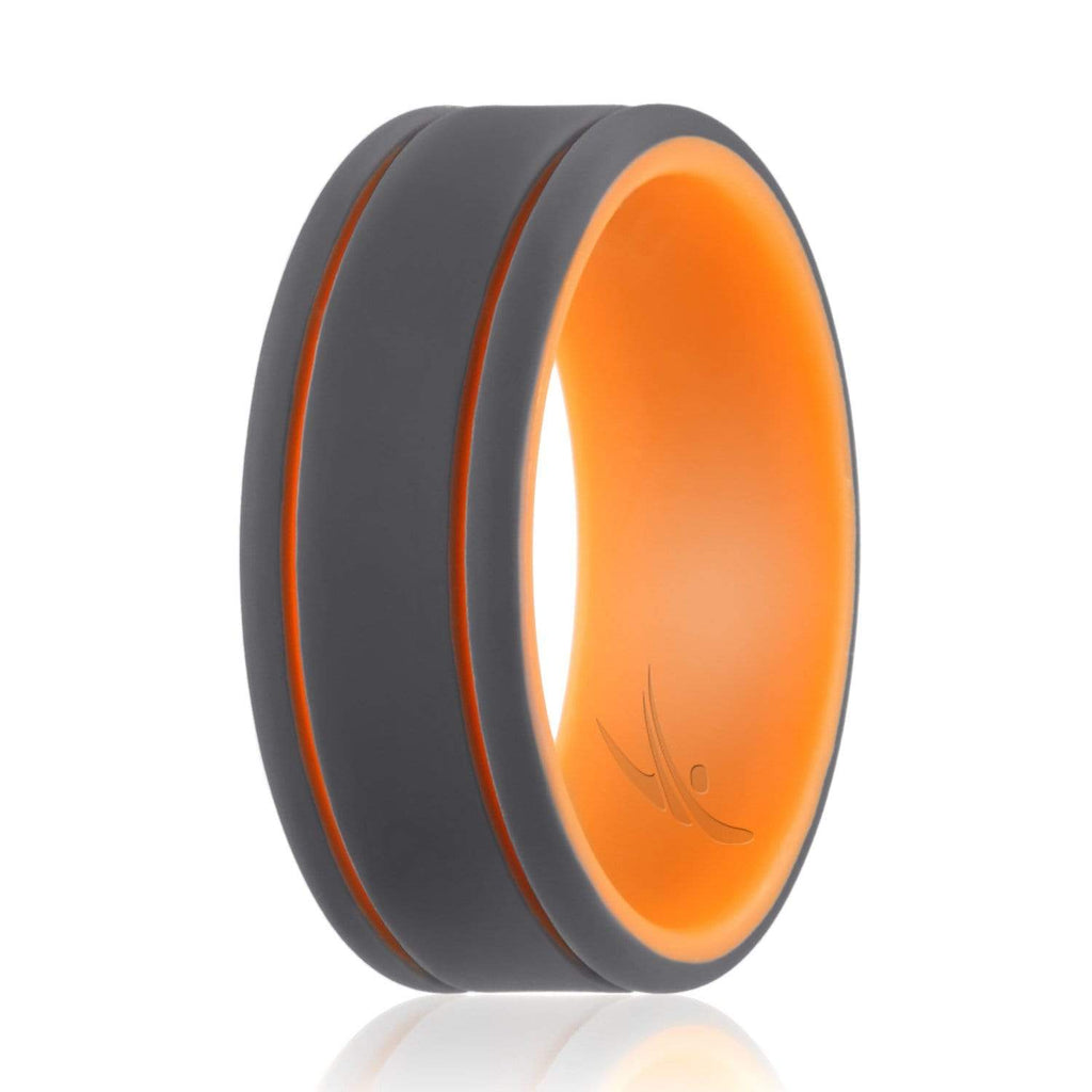 Silicone Ring for Men - Duo Collection 2 Thin Lines
