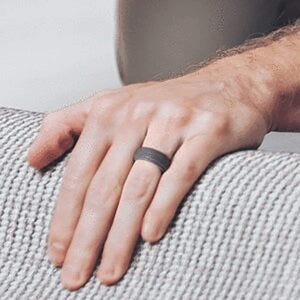 Silicone Ring for Men - Step Edge Style