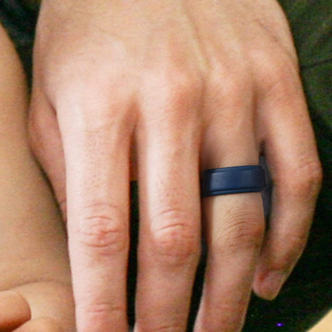 Image of Silicone Ring for Men - Step Edge Style