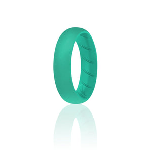 ROQ Single Ring- ROQ Silicone Women wedding band - breathable 4 Silicone Ring For Women-  Breathable Comfort Fit