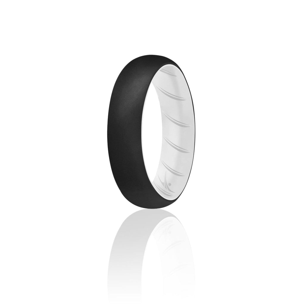 ROQ Single Ring- ROQ Silicone Women wedding band - breathable 4 Silicone Ring For Women-  Breathable Comfort Fit Duo Design