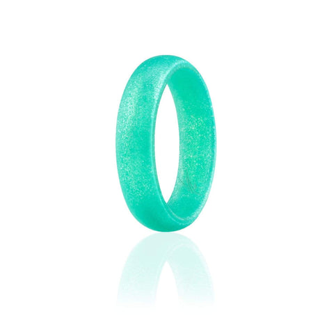 Image of ROQ Womens Dome Style 5.5mm Wide 4 Silicone Ring for Women - Dome Style