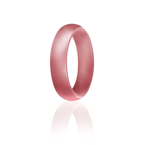 ROQ Womens Dome Style 5.5mm Wide 4 Silicone Ring for Women - Dome Style